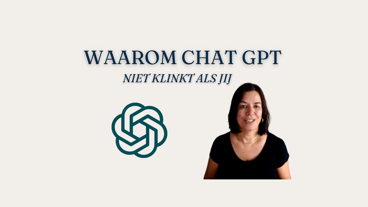 Waarom chat gpt niet klinkt als jij
