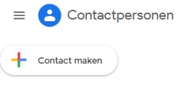 contacten google contactpersoon toevoegen