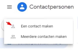 een contact maken een contact aanmaken