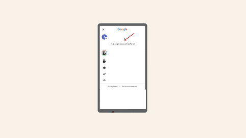 selecteer je account selecteer je account