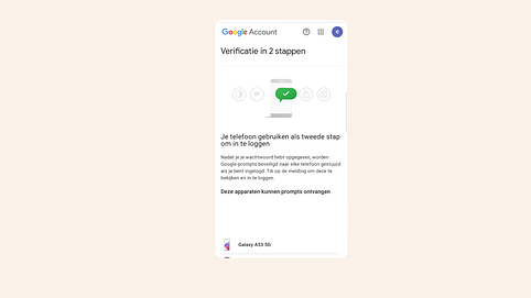 verificatie in 2 stappen apparaat kiezen verificatie in 2 stappen apparaat kiezen