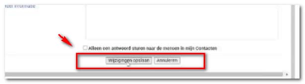 wijzigingen opslaan wijziging handtekening opslaan