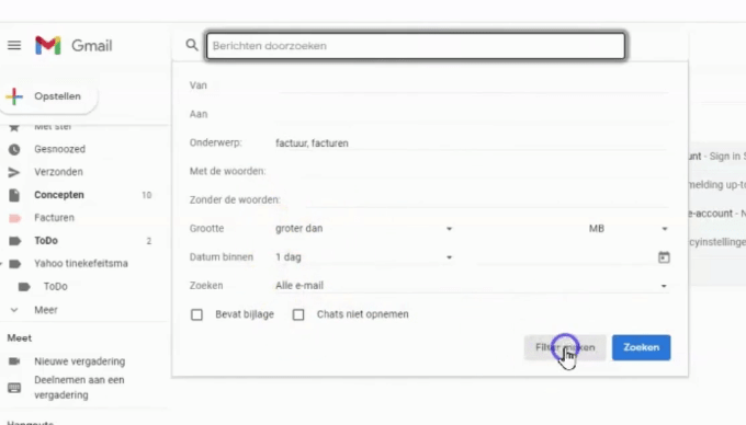 filter op basis van zoekwoorden-min filter op basis van zoekwoorden