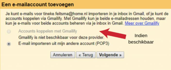 emailaccount importeren emailaccount importeren